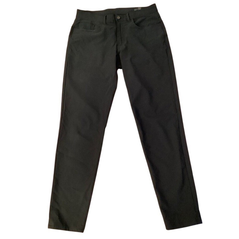 14th & Union Mens Slim Fit Technical Stretch‎ Pants Black Size 32x32  5-Pocket